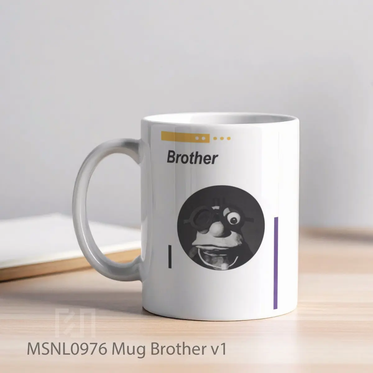 Mug Brother V1 Gelas Keramik Tema Film MSNL0976 - Tampak Kiri