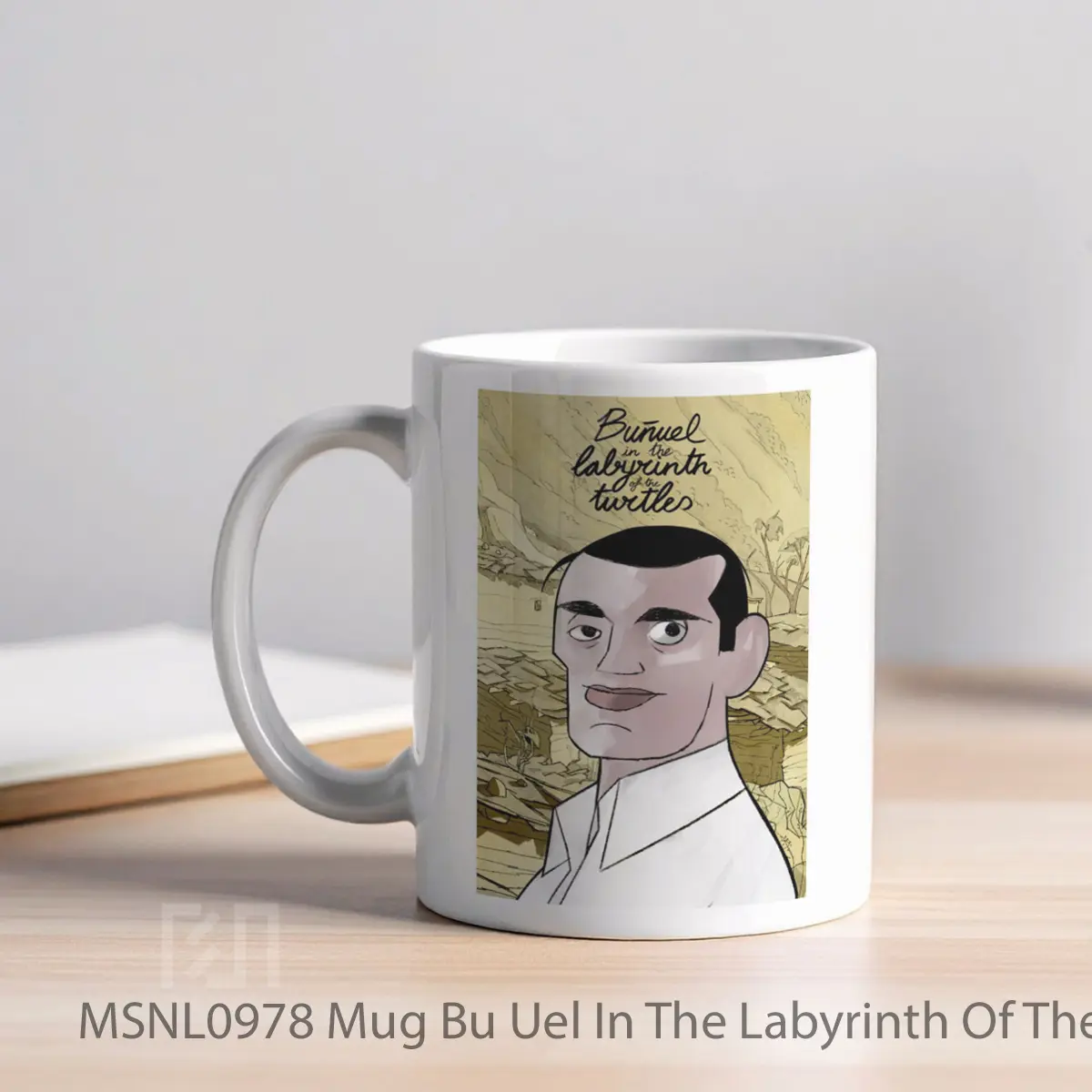 Mug Bu Uel In The Labyrinth Of The Turtles Gelas Keramik Tema Film MSNL0978 - Tampak Kiri
