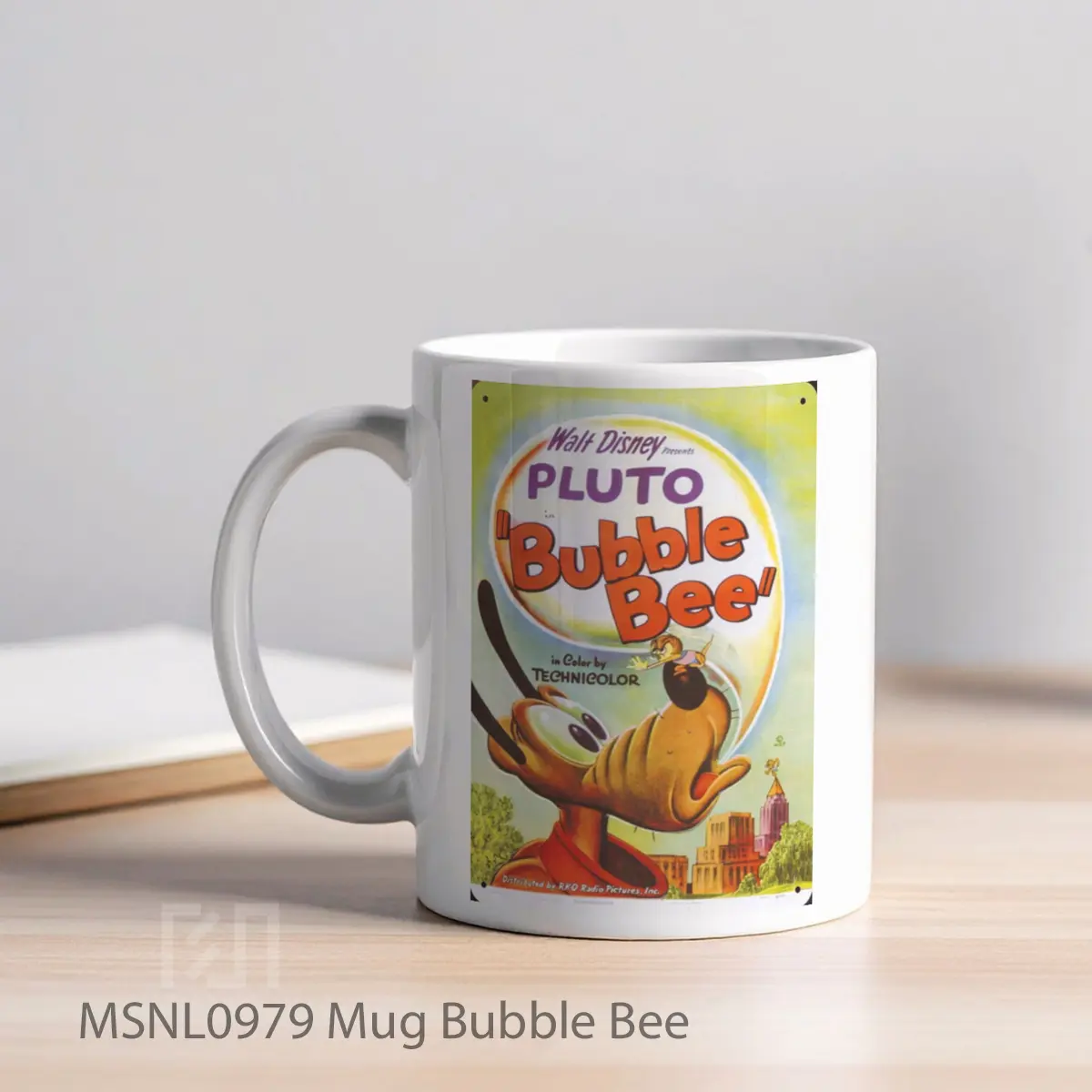 Mug Bubble Bee Gelas Keramik Tema Film MSNL0979 - Tampak Kiri