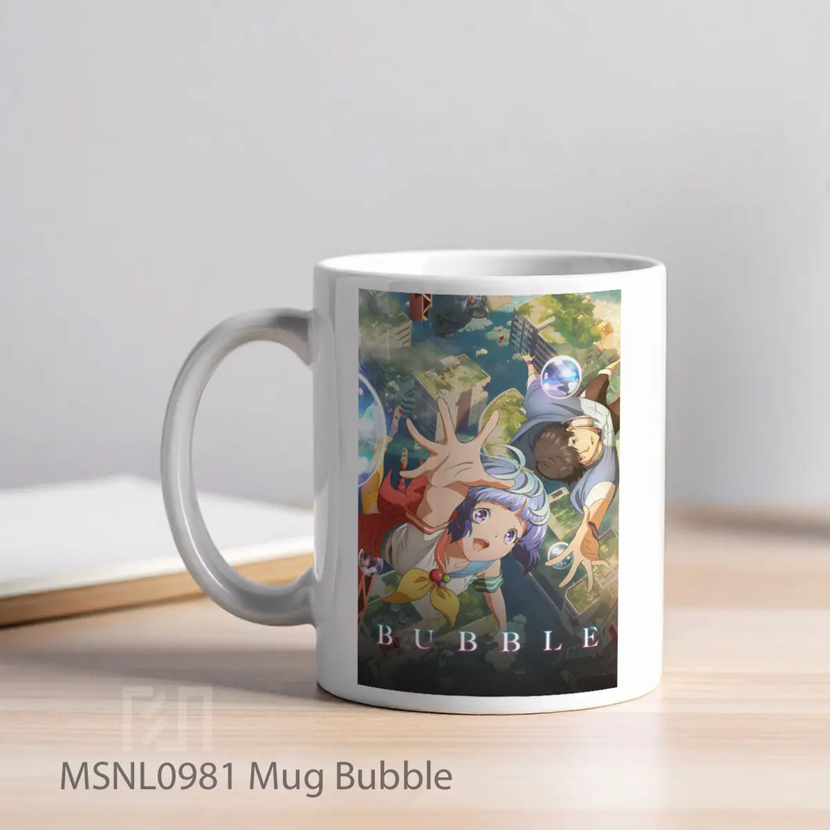 Mug Bubble Gelas Keramik Tema Film MSNL0981 - Tampak Kiri