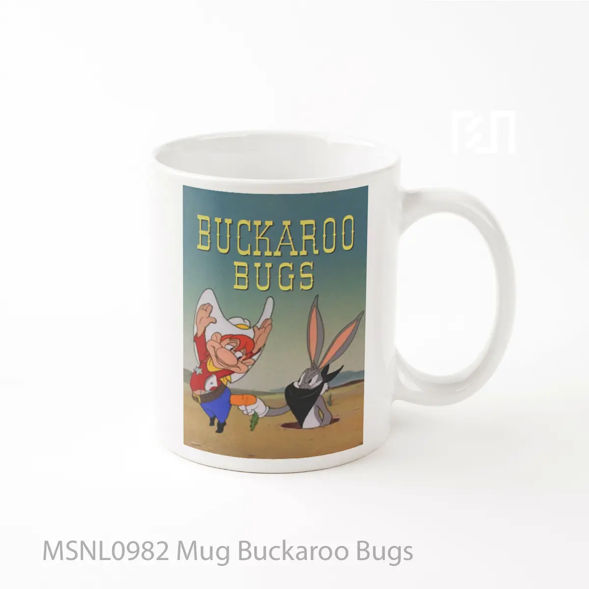 Mug Buckaroo Bugs Gelas Keramik Tema Film MSNL0982