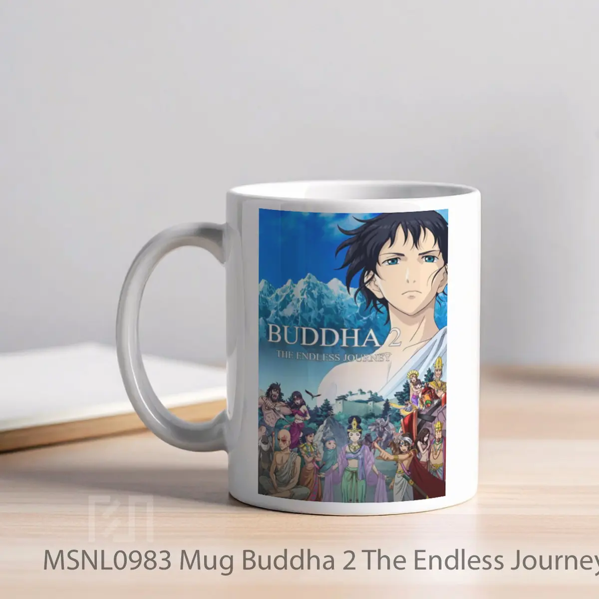 Mug Buddha 2 The Endless Journey Gelas Keramik Tema Film MSNL0983 - Tampak Kiri