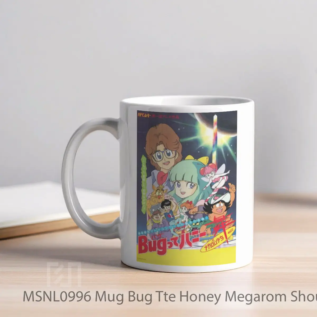Mug Bug Tte Honey Megarom Shoujo Mai 4622 Gelas Keramik Tema Film MSNL0996 - Tampak Kiri