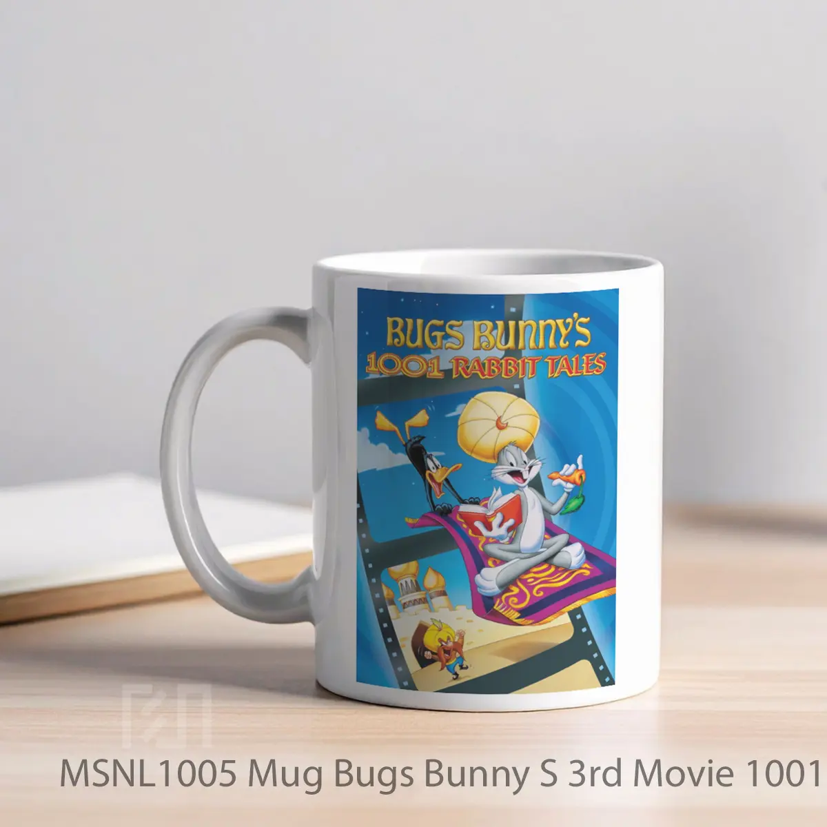 Mug Bugs Bunny S 3rd Movie 1001 Rabbit Tales Gelas Keramik Tema Film MSNL1005 - Tampak Kiri