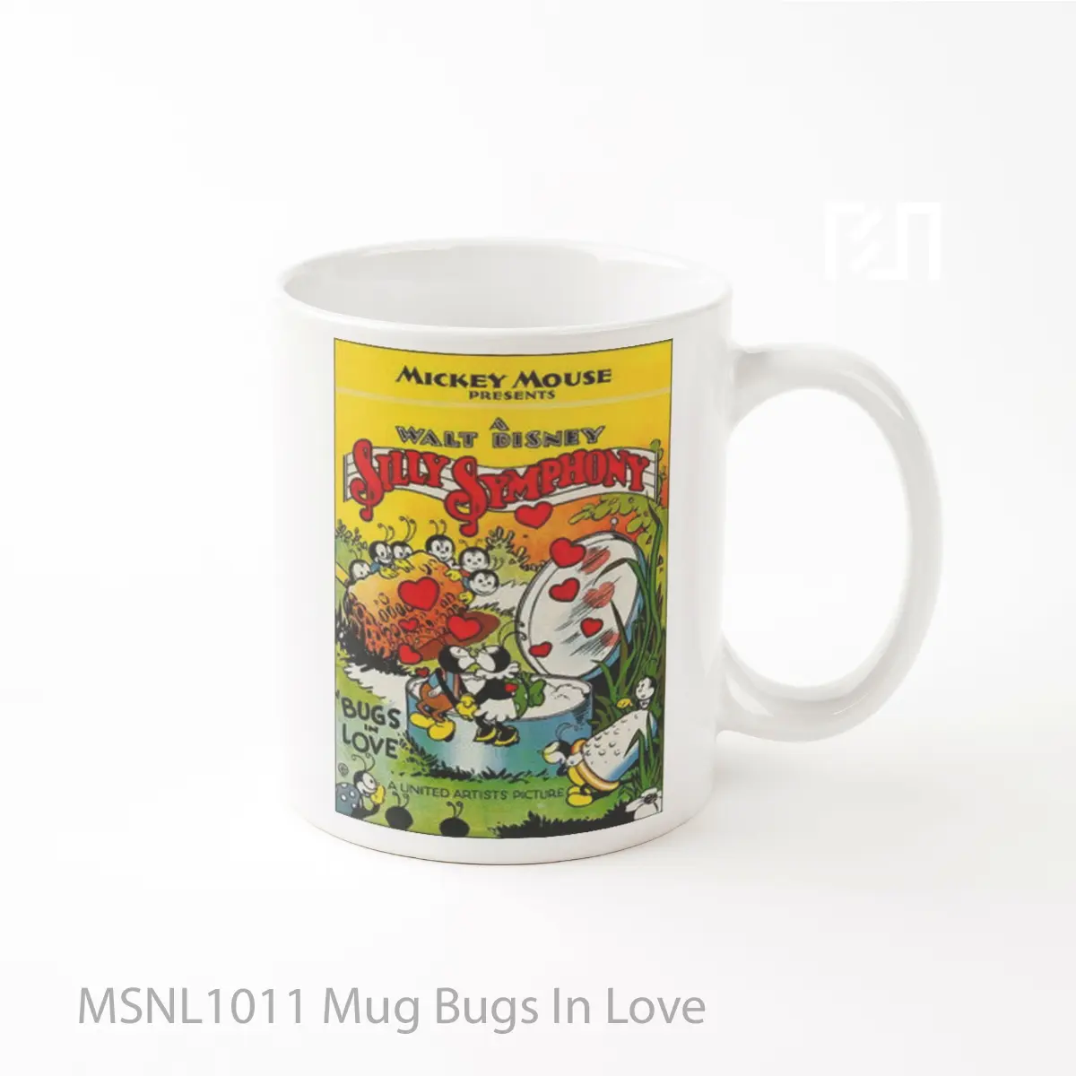 Mug Bugs In Love Gelas Keramik Tema Film MSNL1011