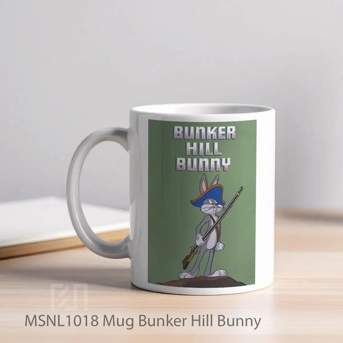 Mug Bunker Hill Bunny Gelas Keramik Tema Film MSNL1018 - Tampak Kiri
