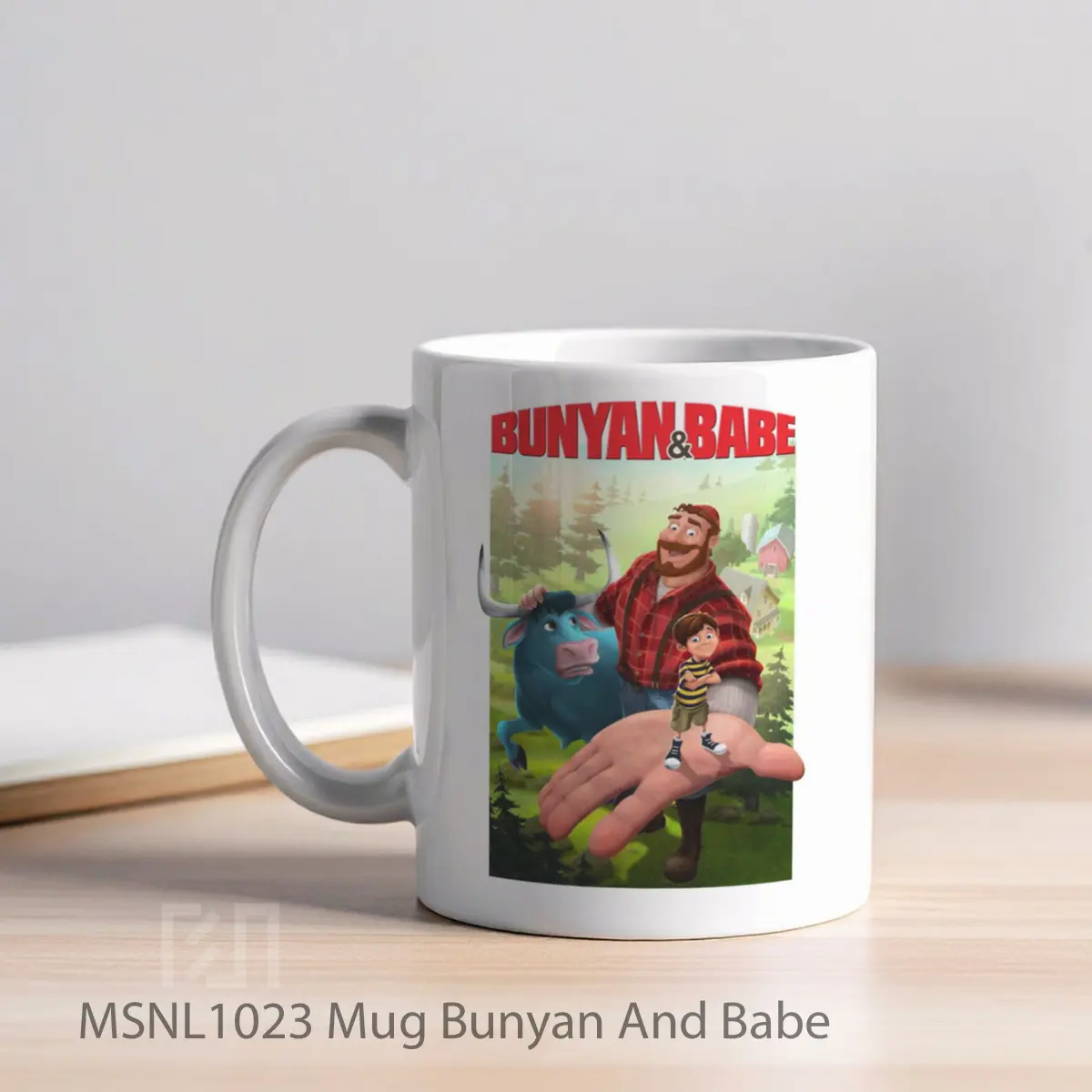 Mug Bunyan And Babe Gelas Keramik Tema Film MSNL1023 - Tampak Kiri