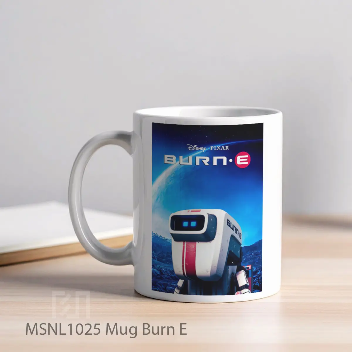 Mug Burn E Gelas Keramik Tema Film MSNL1025 - Tampak Kiri