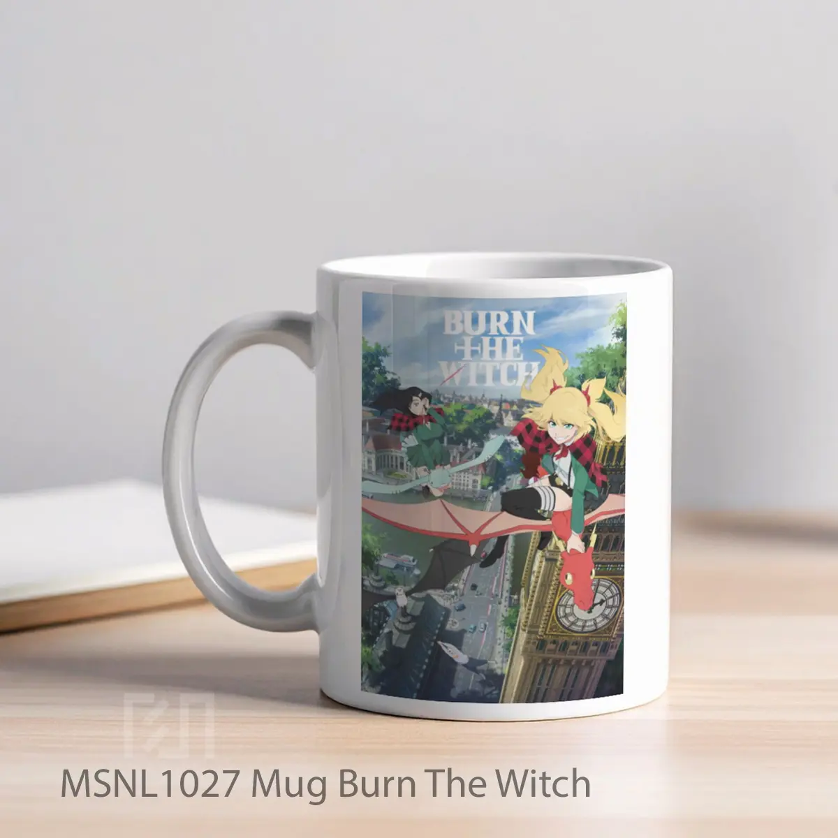Mug Burn The Witch Gelas Keramik Tema Film MSNL1027 - Tampak Kiri