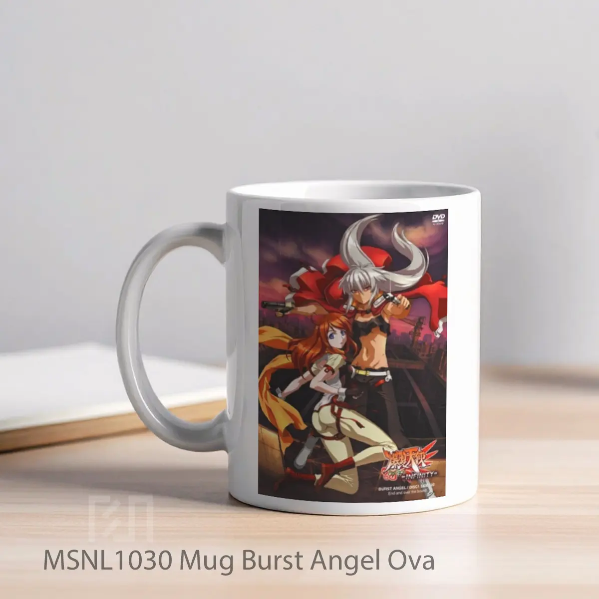 Mug Burst Angel Ova Gelas Keramik Tema Film MSNL1030 - Tampak Kiri