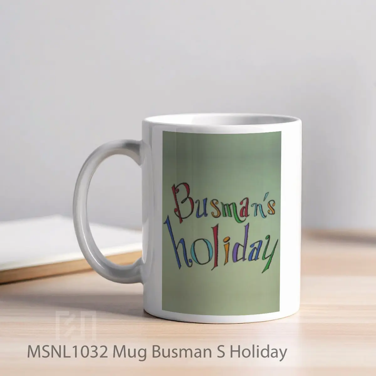 Mug Busman S Holiday Gelas Keramik Tema Film MSNL1032 - Tampak Kiri