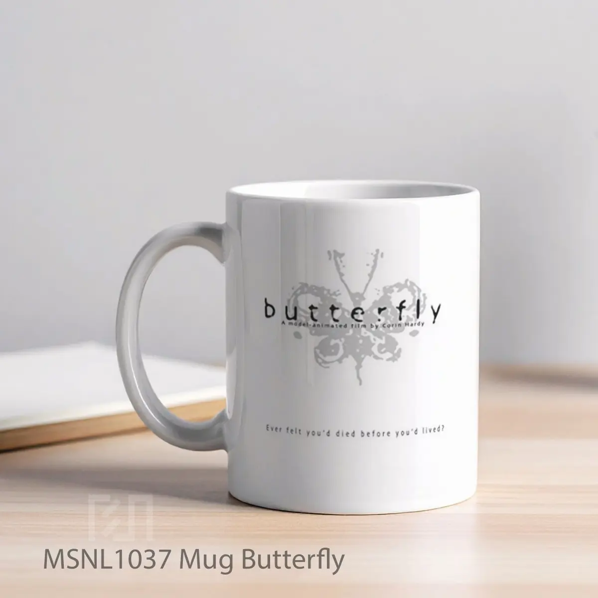 Mug Butterfly Gelas Keramik Tema Film MSNL1037 - Tampak Kiri