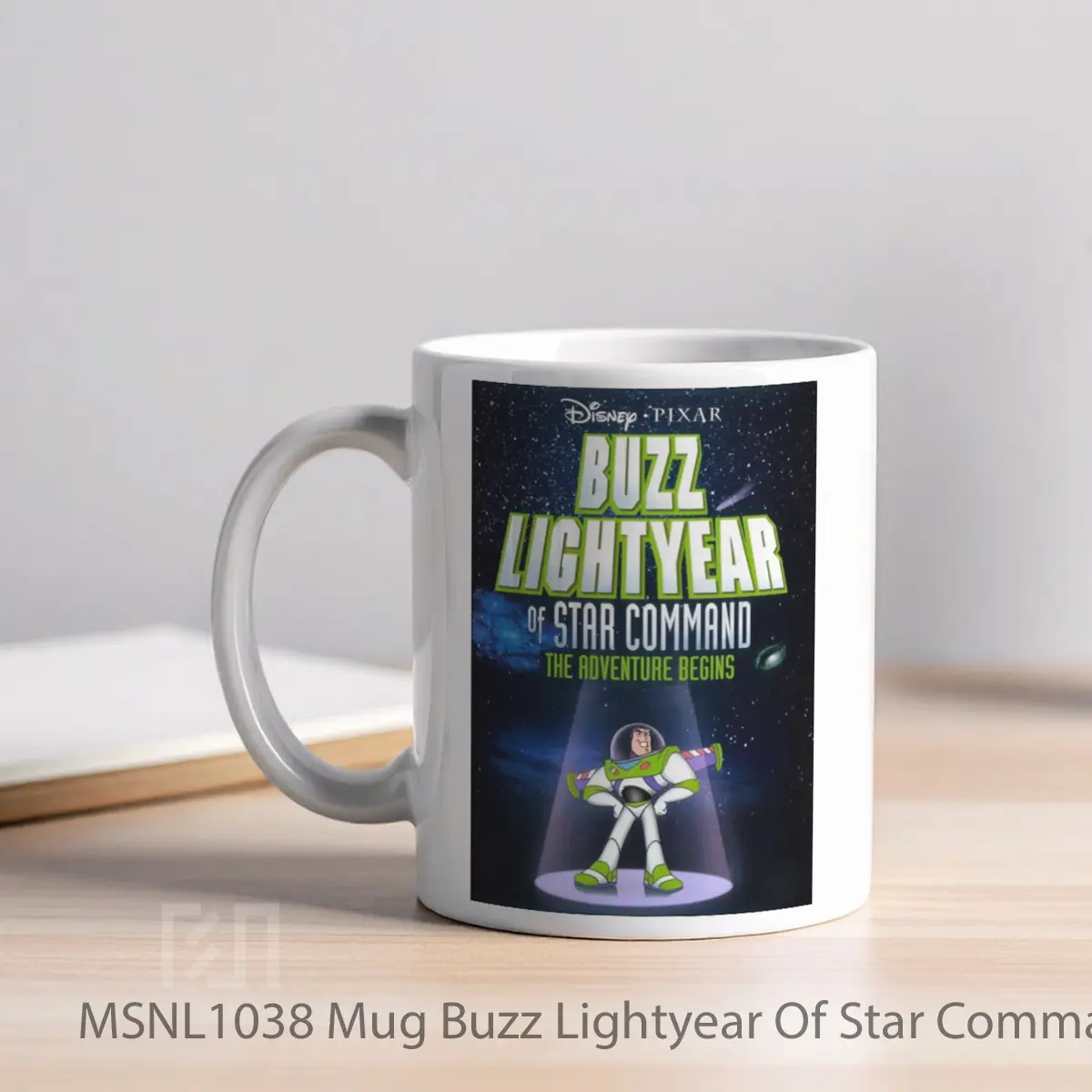 Mug Buzz Lightyear Of Star Command The Adventure Begins Gelas Keramik Tema Film MSNL1038 - Tampak Kiri