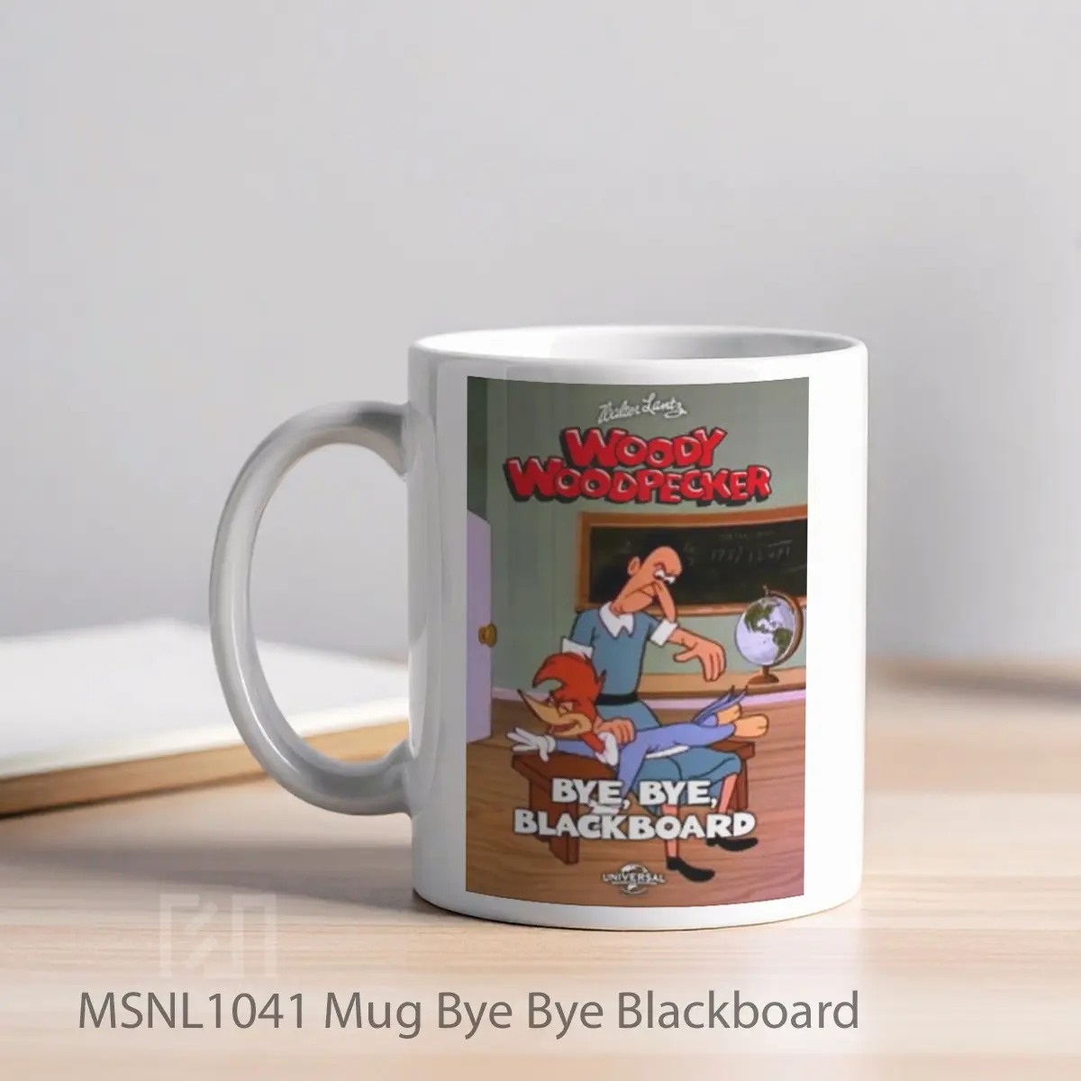 Mug Bye Bye Blackboard Gelas Keramik Tema Film MSNL1041 - Tampak Kiri