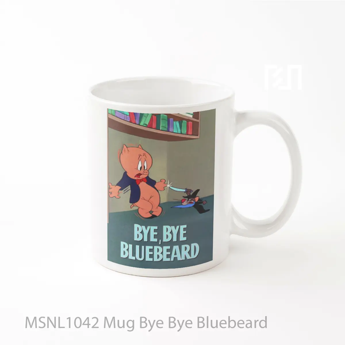 Mug Bye Bye Bluebeard Gelas Keramik Tema Film MSNL1042