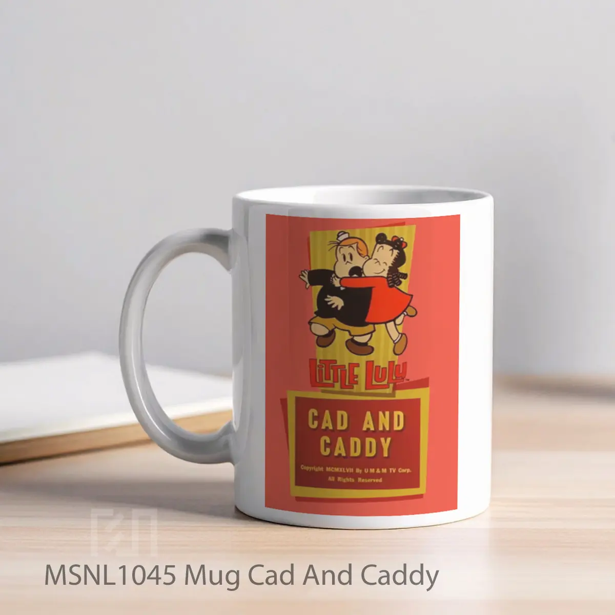 Mug Cad And Caddy Gelas Keramik Tema Film MSNL1045 - Tampak Kiri
