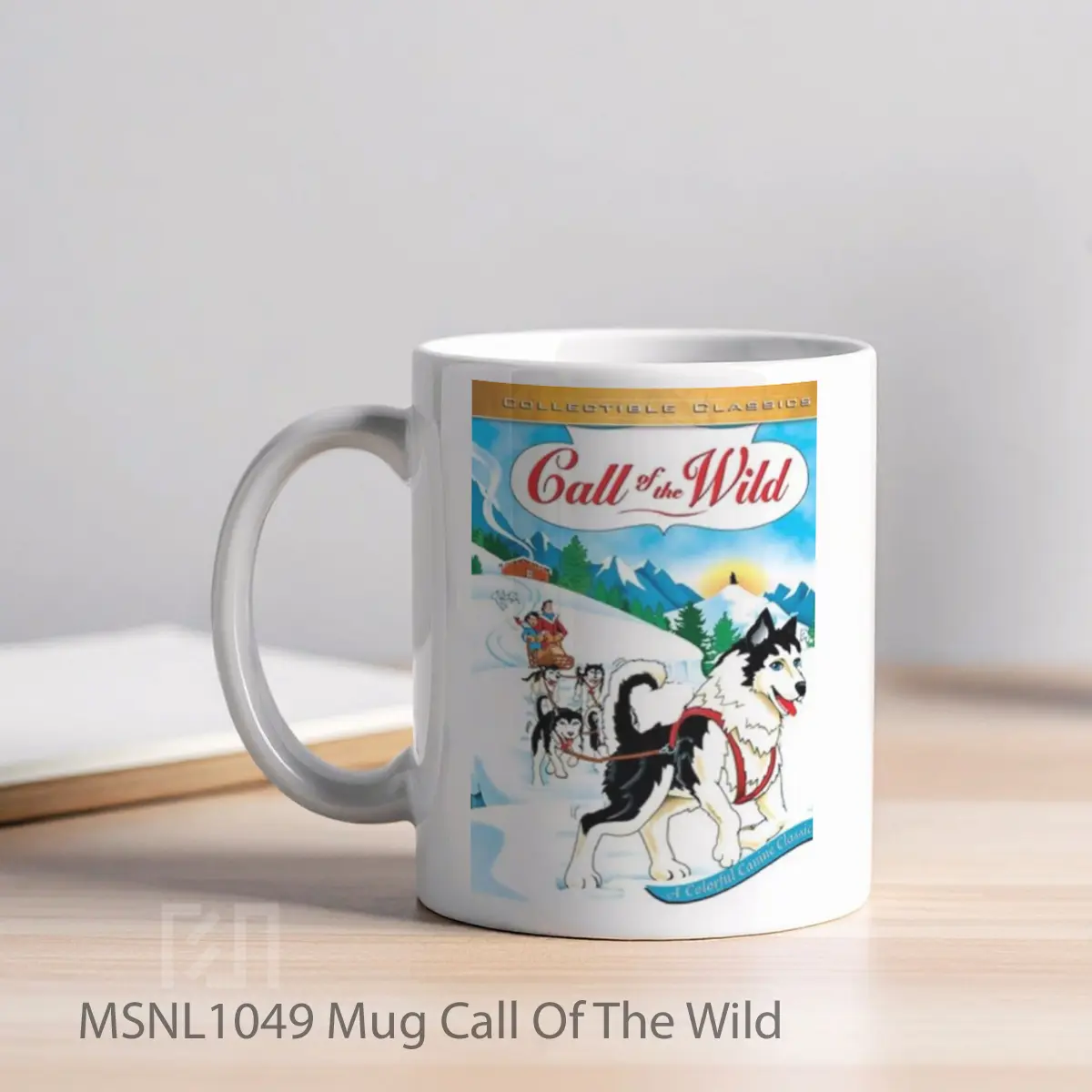 Mug Call Of The Wild Gelas Keramik Tema Film MSNL1049 - Tampak Kiri