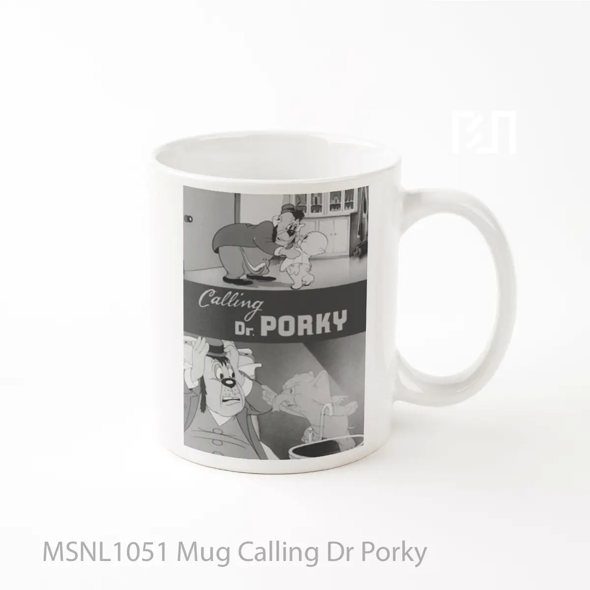 Mug Calling Dr Porky Gelas Keramik Tema Film MSNL1051