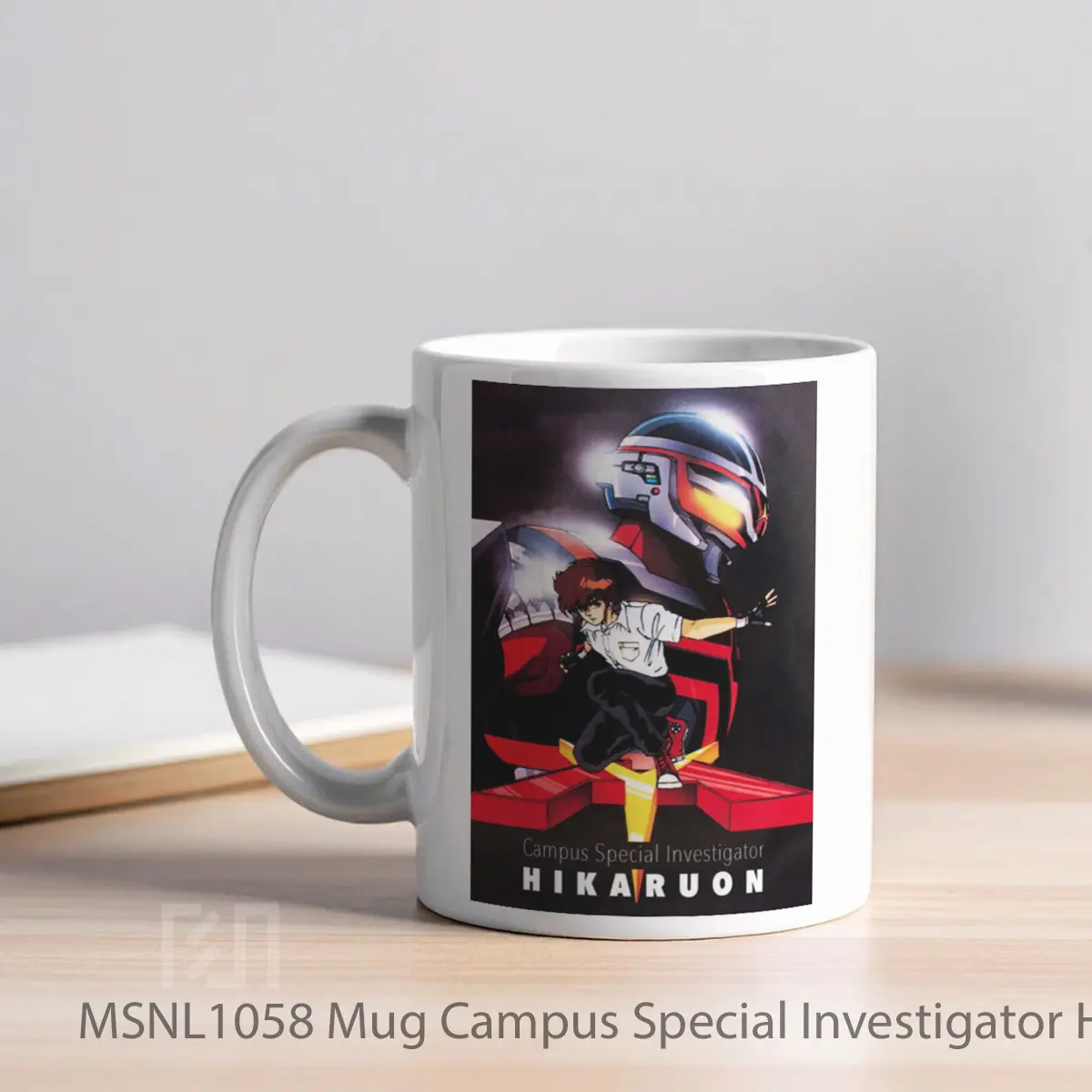 Mug Campus Special Investigator Hikaruon Gelas Keramik Tema Film MSNL1058 - Tampak Kiri