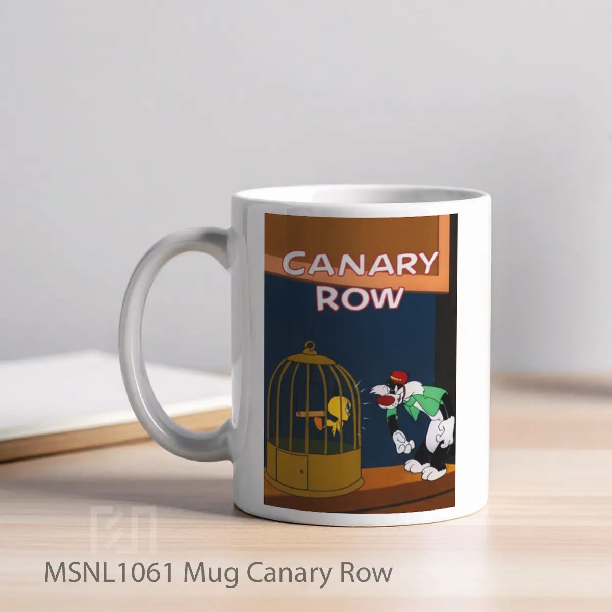 Mug Canary Row Gelas Keramik Tema Film MSNL1061 - Tampak Kiri