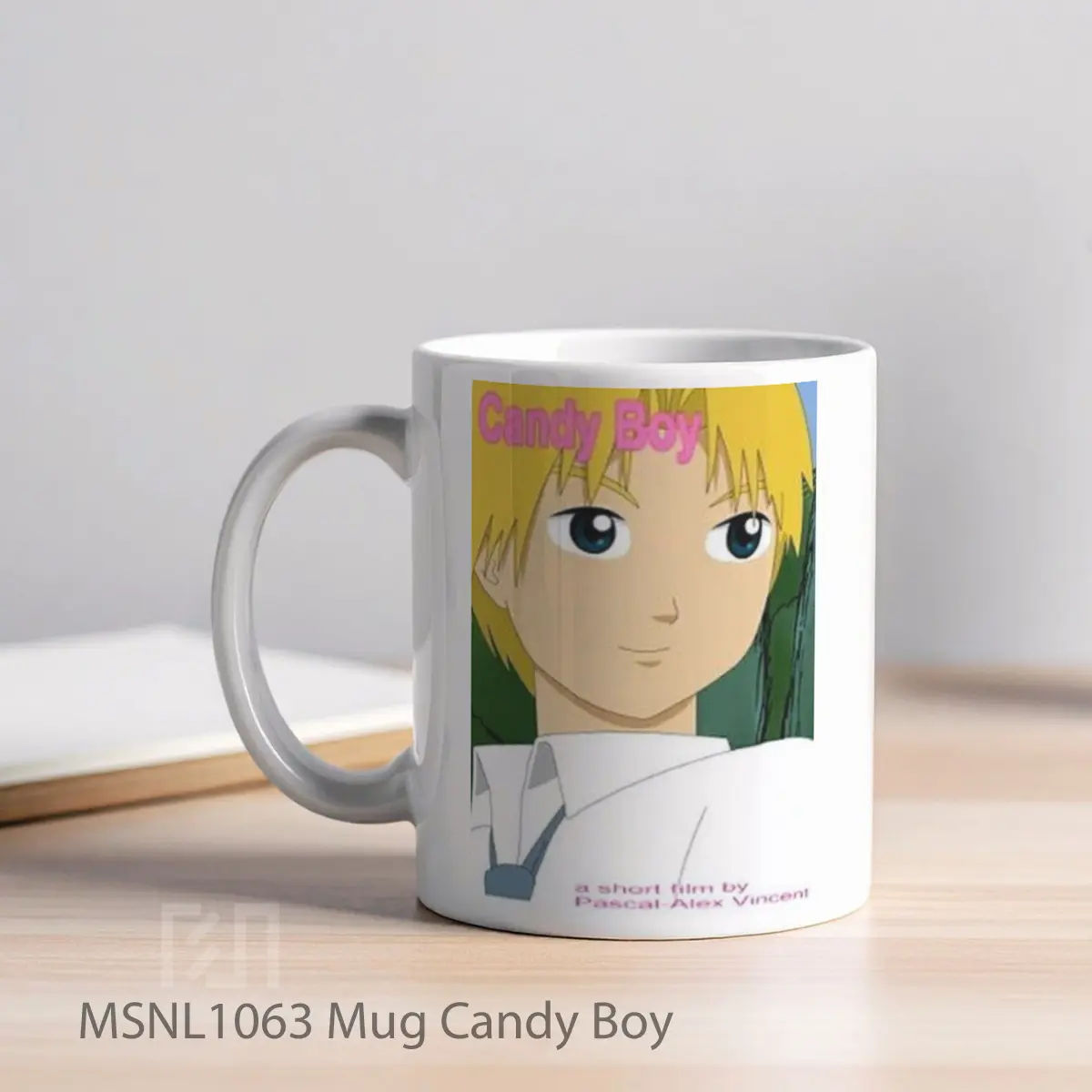 Mug Candy Boy Gelas Keramik Tema Film MSNL1063 - Tampak Kiri