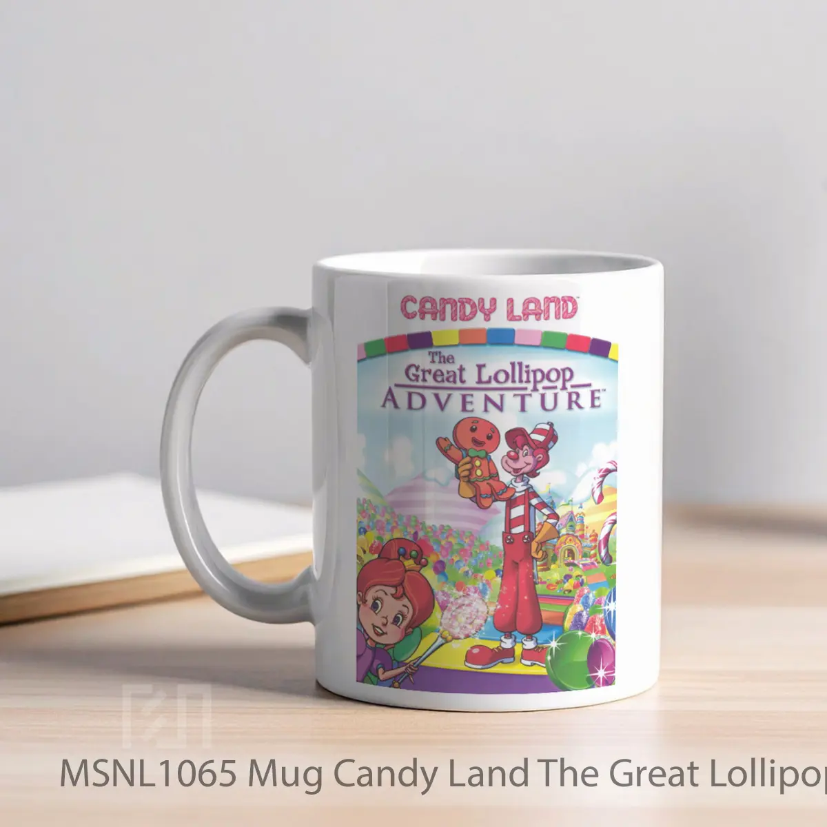 Mug Candy Land The Great Lollipop Adventure Gelas Keramik Tema Film MSNL1065 - Tampak Kiri