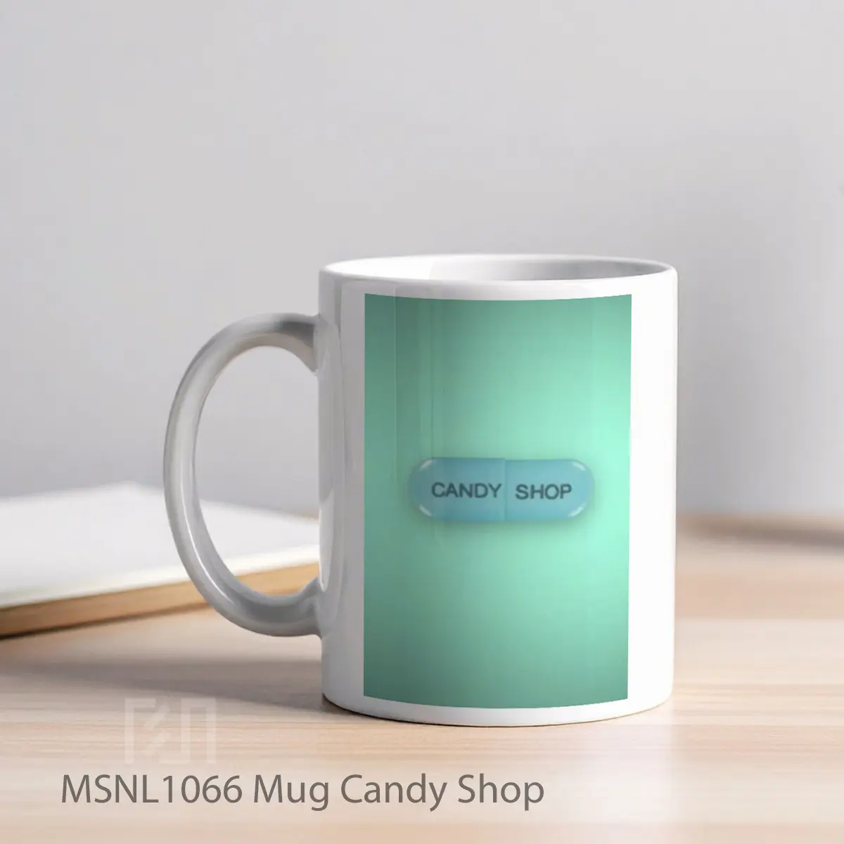 Mug Candy Shop Gelas Keramik Tema Film MSNL1066 - Tampak Kiri