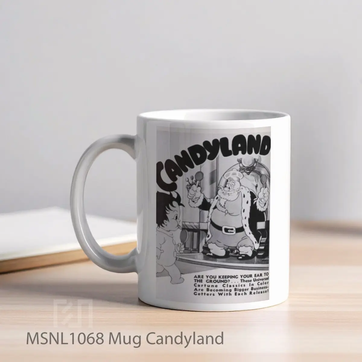Mug Candyland Gelas Keramik Tema Film MSNL1068 - Tampak Kiri