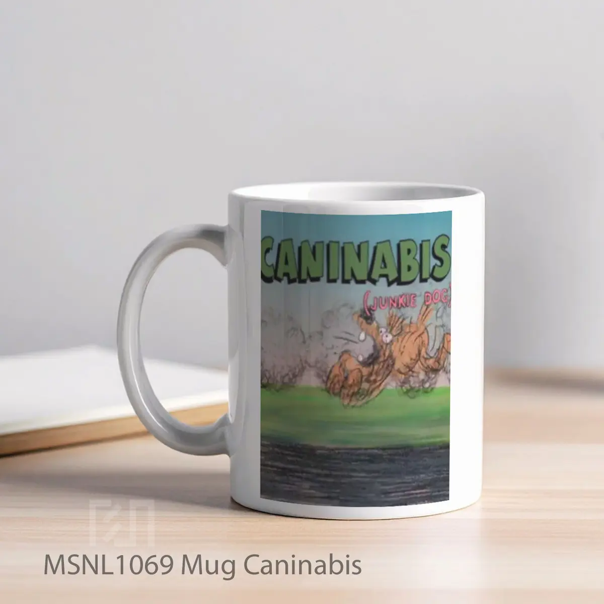 Mug Caninabis Gelas Keramik Tema Film MSNL1069 - Tampak Kiri