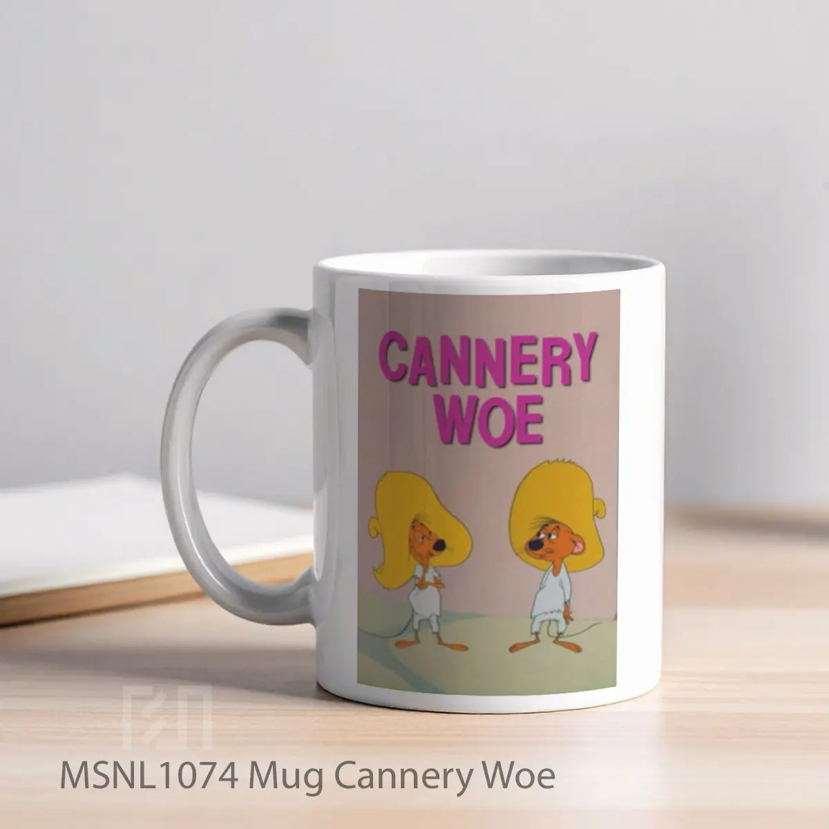 Mug Cannery Woe Gelas Keramik Tema Film MSNL1074 - Tampak Kiri