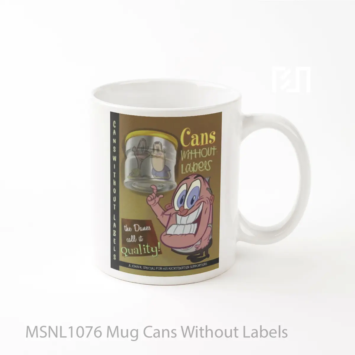 Mug Cans Without Labels Gelas Keramik Tema Film MSNL1076