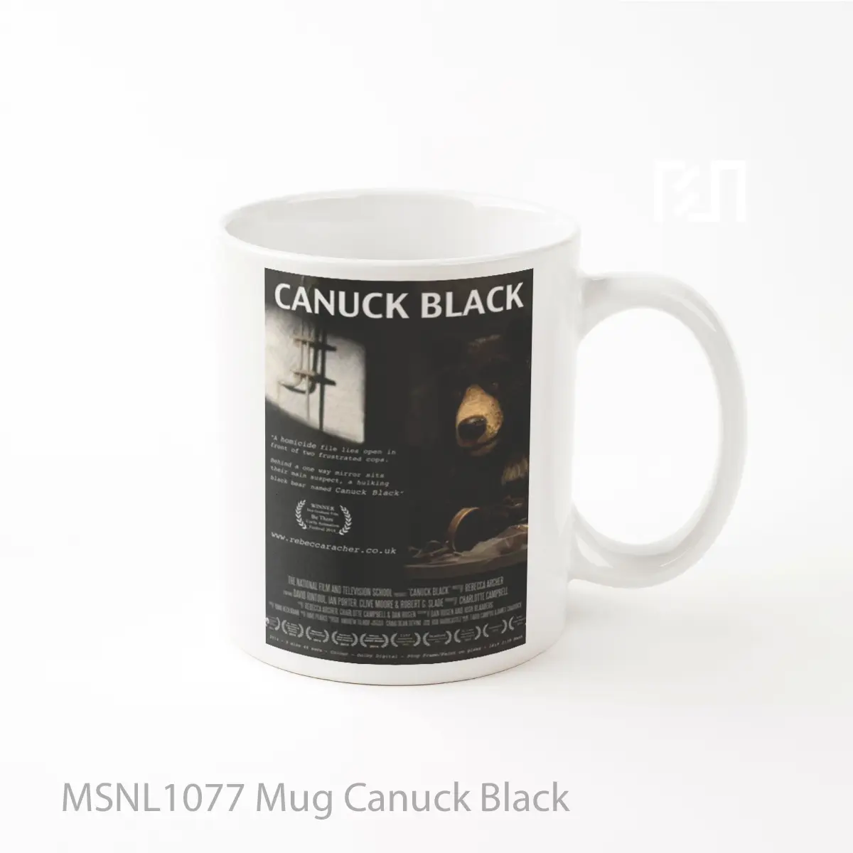 Mug Canuck Black Gelas Keramik Tema Film MSNL1077