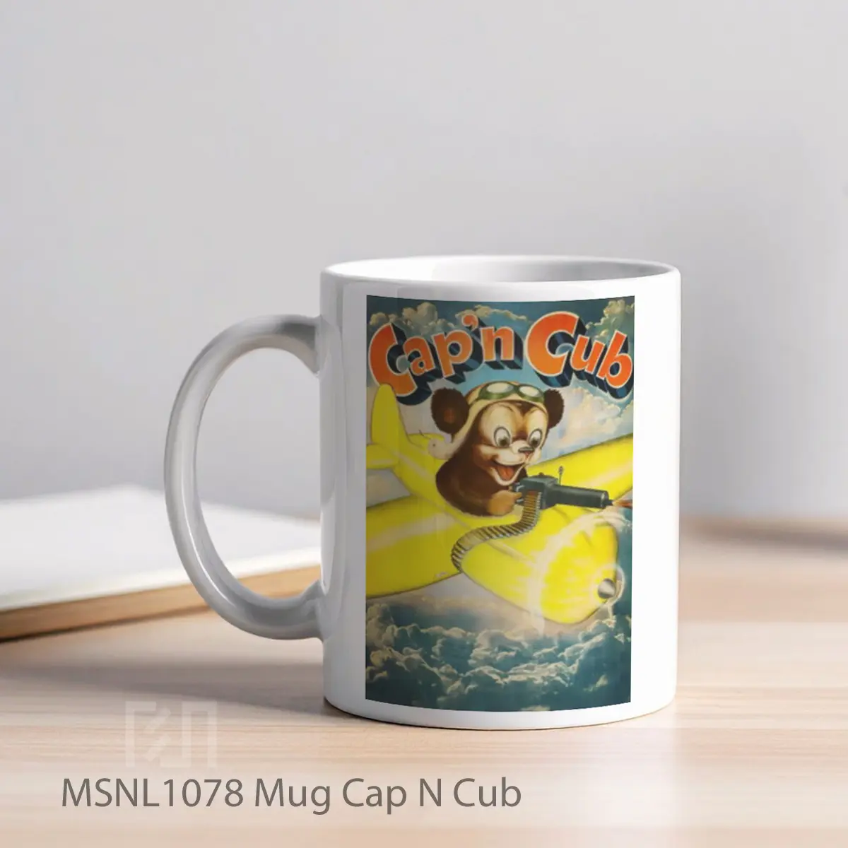 Mug Cap N Cub Gelas Keramik Tema Film MSNL1078 - Tampak Kiri