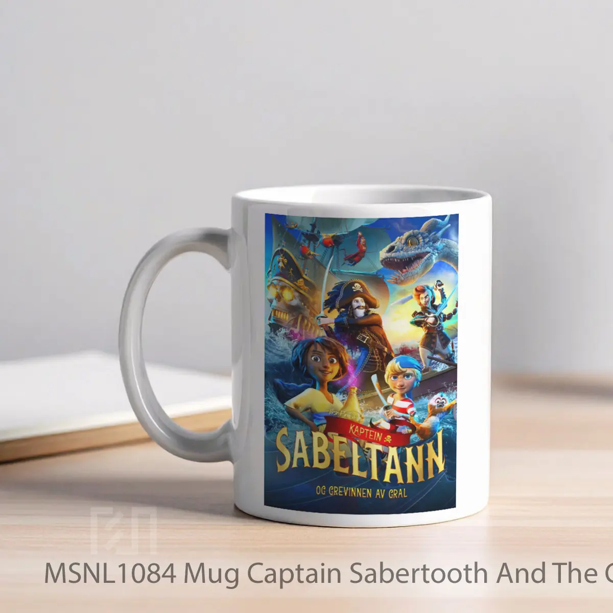 Mug Captain Sabertooth And The Countess Of Grel Gelas Keramik Tema Film MSNL1084 - Tampak Kiri