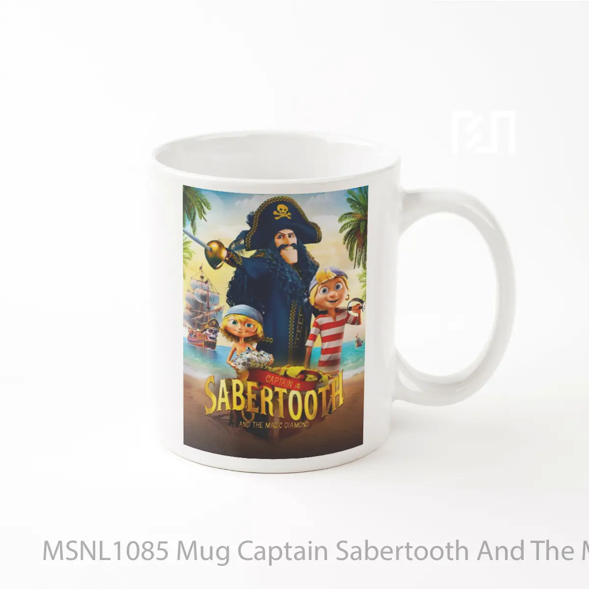 Mug Captain Sabertooth And The Magical Diamond Gelas Keramik Tema Film MSNL1085