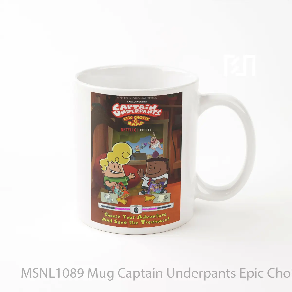 Mug Captain Underpants Epic Choice O Rama Gelas Keramik Tema Film MSNL1089