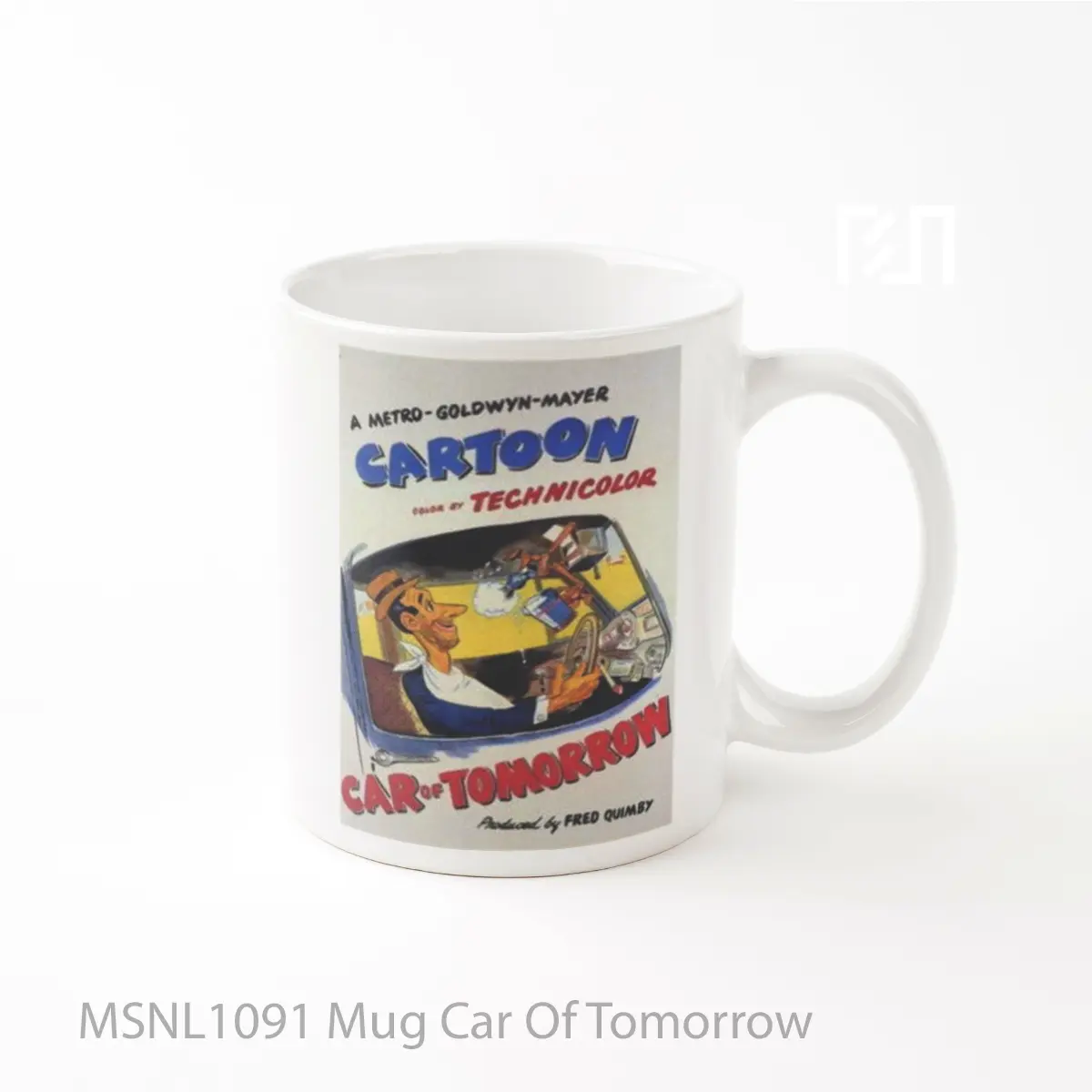 Mug Car Of Tomorrow Gelas Keramik Tema Film MSNL1091
