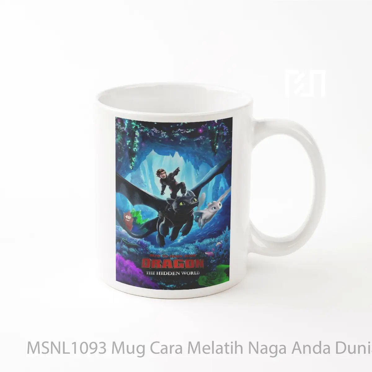 Mug Cara Melatih Naga Anda Dunia Tersembunyi Gelas Keramik Tema Film MSNL1093