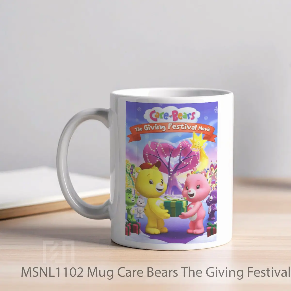 Mug Care Bears The Giving Festival Gelas Keramik Tema Film MSNL1102 - Tampak Kiri