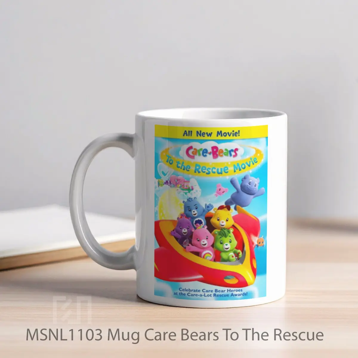 Mug Care Bears To The Rescue Gelas Keramik Tema Film MSNL1103 - Tampak Kiri
