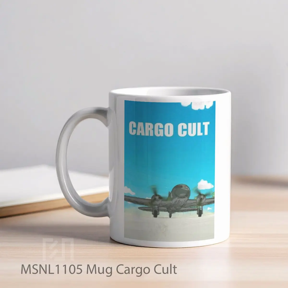 Mug Cargo Cult Gelas Keramik Tema Film MSNL1105 - Tampak Kiri