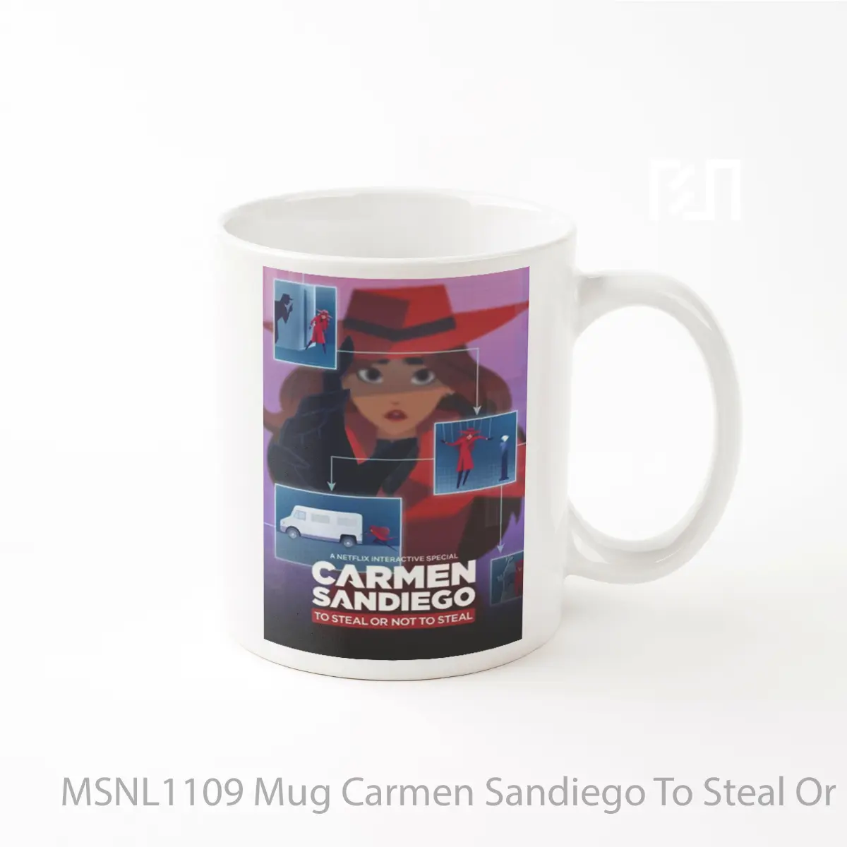 Mug Carmen Sandiego To Steal Or Not To Steal Gelas Keramik Tema Film MSNL1109
