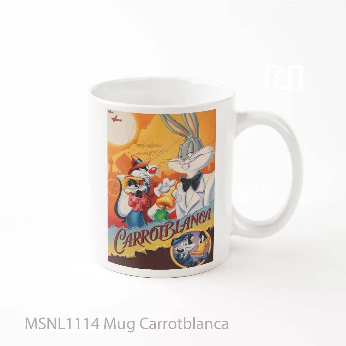 Mug Carrotblanca Gelas Keramik Tema Film MSNL1114