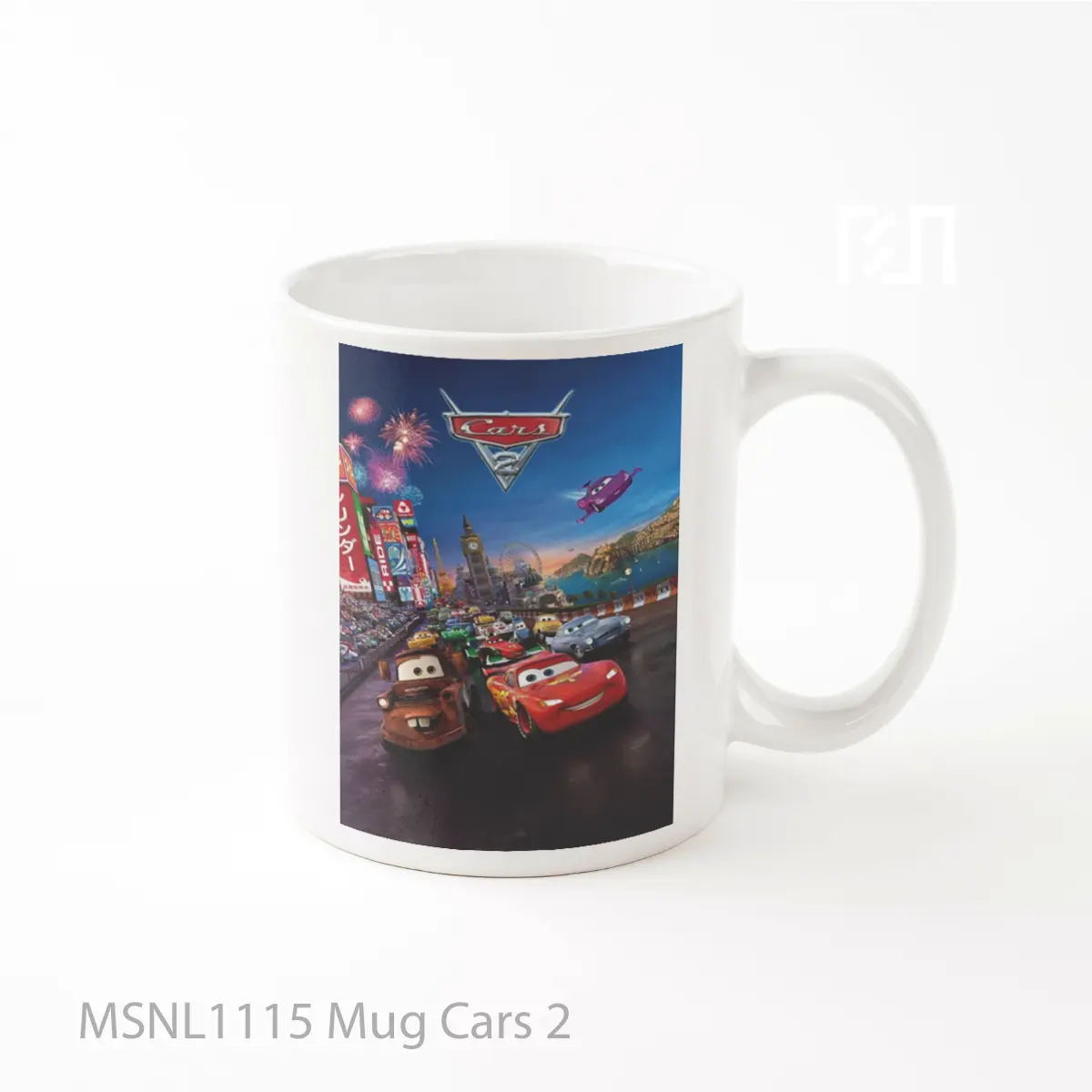Mug Cars 2 Gelas Keramik Tema Film MSNL1115