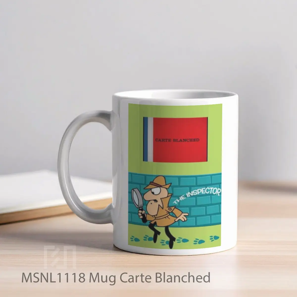 Mug Carte Blanched Gelas Keramik Tema Film MSNL1118 - Tampak Kiri