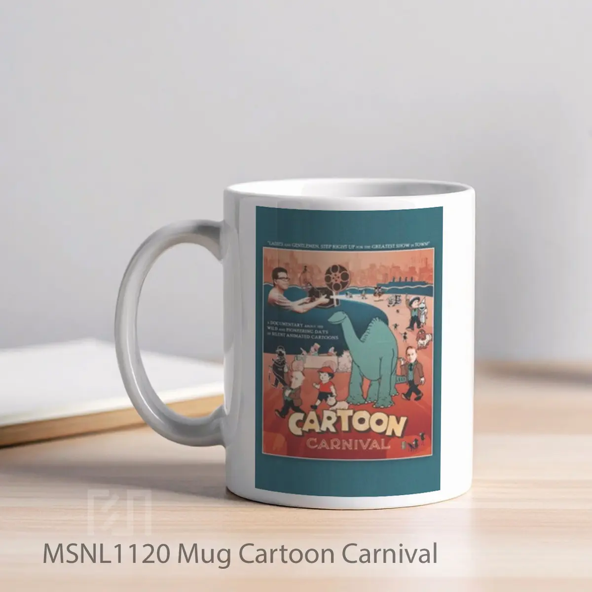 Mug Cartoon Carnival Gelas Keramik Tema Film MSNL1120 - Tampak Kiri