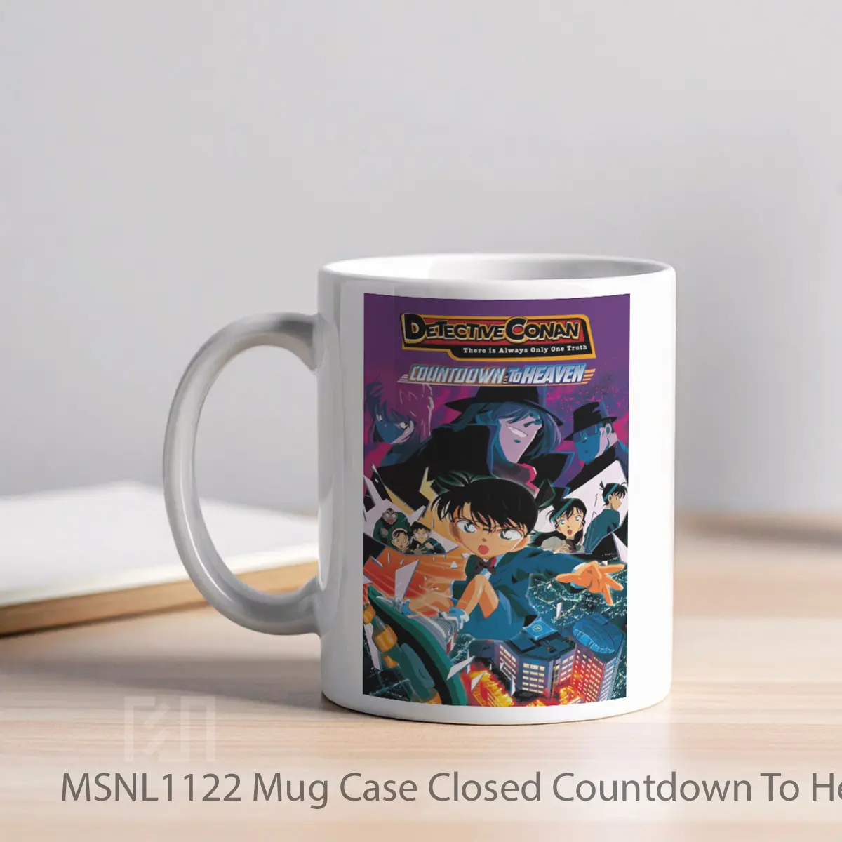 Mug Case Closed Countdown To Heaven Gelas Keramik Tema Film MSNL1122 - Tampak Kiri