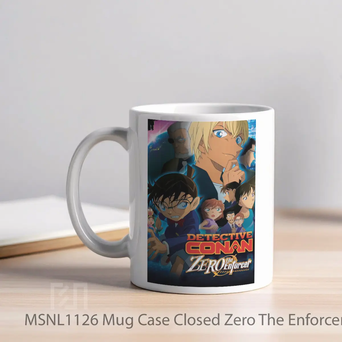 Mug Case Closed Zero The Enforcer Gelas Keramik Tema Film MSNL1126 - Tampak Kiri