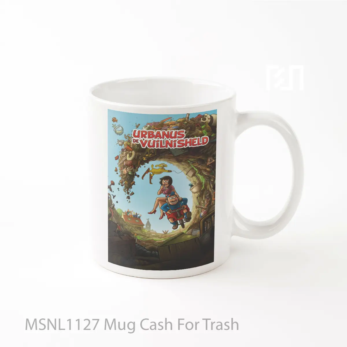 Mug Cash For Trash Gelas Keramik Tema Film MSNL1127