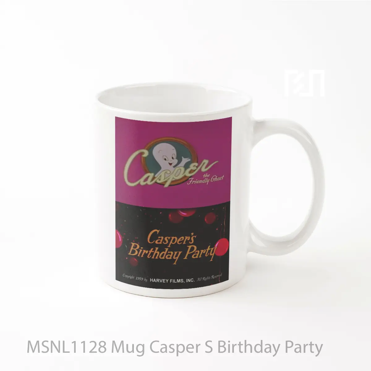Mug Casper S Birthday Party Gelas Keramik Tema Film MSNL1128